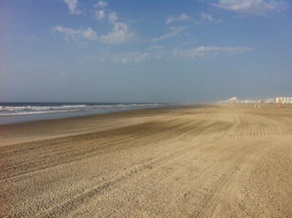 On the beach in Wildwood Crest, NJ.