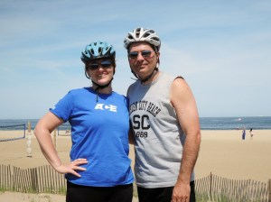 Midway through our first ride, on June 1