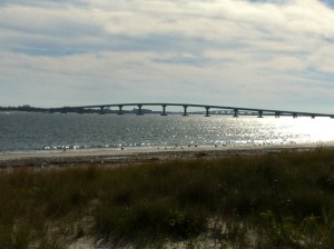 The bridge between O.C. and Longport, and the view from the top, looking toward Ocean City