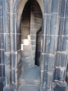 Just a few of the 287 steps in the Scott Monument in Edinburgh